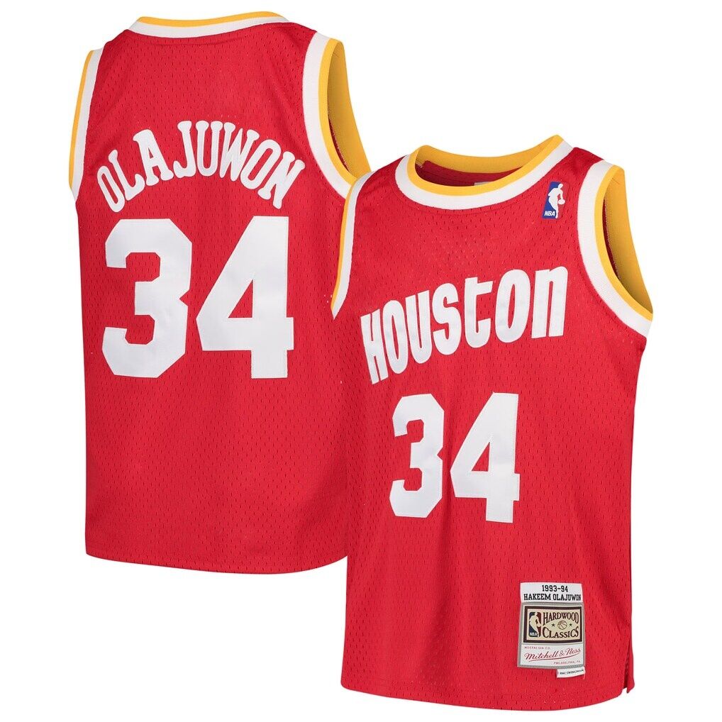 Hakeem Olajuwon Houston Rockets Mitchell & Ness Youth 1996/97 Hardwood Classics Swingman Jersey