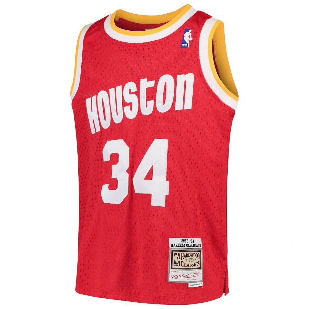 Hakeem Olajuwon Houston Rockets Mitchell & Ness Youth 1996/97 Hardwood Classics Swingman Jersey