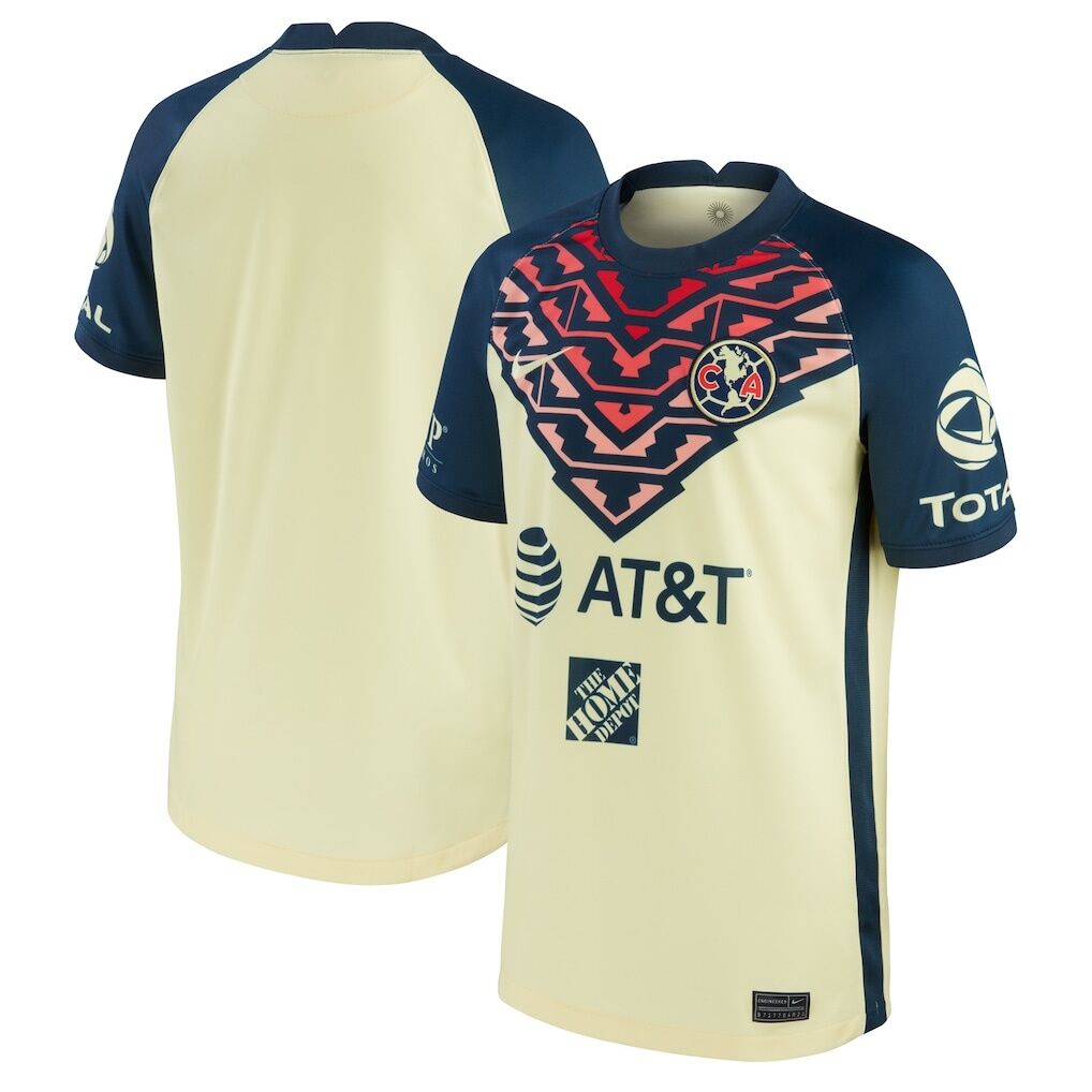 Club America Nike Youth 2021/22 Home Breathe Stadium Replica Jersey
