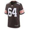 Joe DeLamielleure Cleveland Browns Nike Game Retired Player Jersey - Brown - Side View