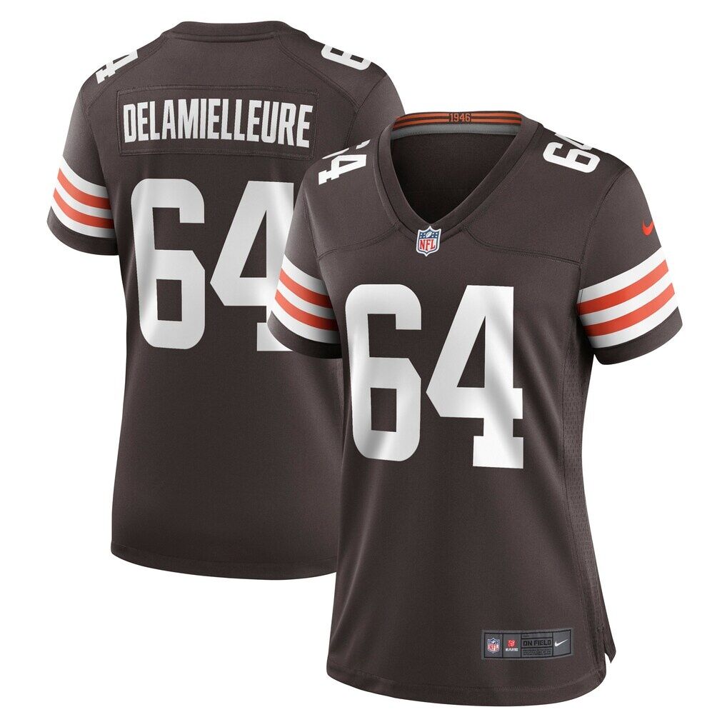 Joe DeLamielleure Cleveland Browns Nike Women's Game Retired Player Jersey