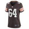 Joe DeLamielleure Cleveland Browns Nike Women's Game Retired Player Jersey - Brown - Side View