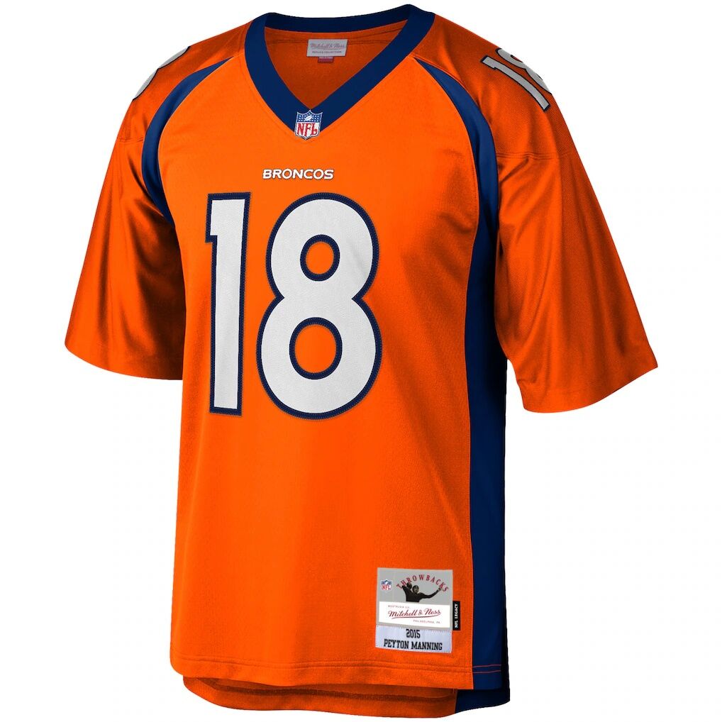 Peyton Manning Denver Broncos Mitchell & Ness Big & Tall 2015 Retired Player Replica Jersey