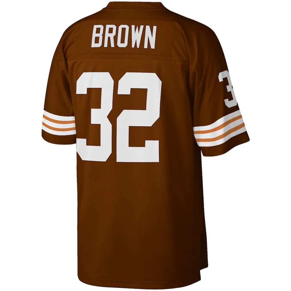 Jim Brown Cleveland Browns Mitchell & Ness Big & Tall 1963 Retired Player Replica Jersey