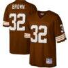 Jim Brown Cleveland Browns Mitchell & Ness Big & Tall 1963 Retired Player Replica Jersey - Brown - Front View