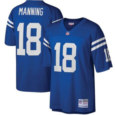 Peyton Manning Indianapolis Colts Mitchell & Ness Big & Tall 1998 Retired Player Replica Jersey - - Front View