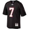 Michael Vick Atlanta Falcons Mitchell & Ness Big & Tall 2002 Retired Player Replica Jersey - Black - Side View