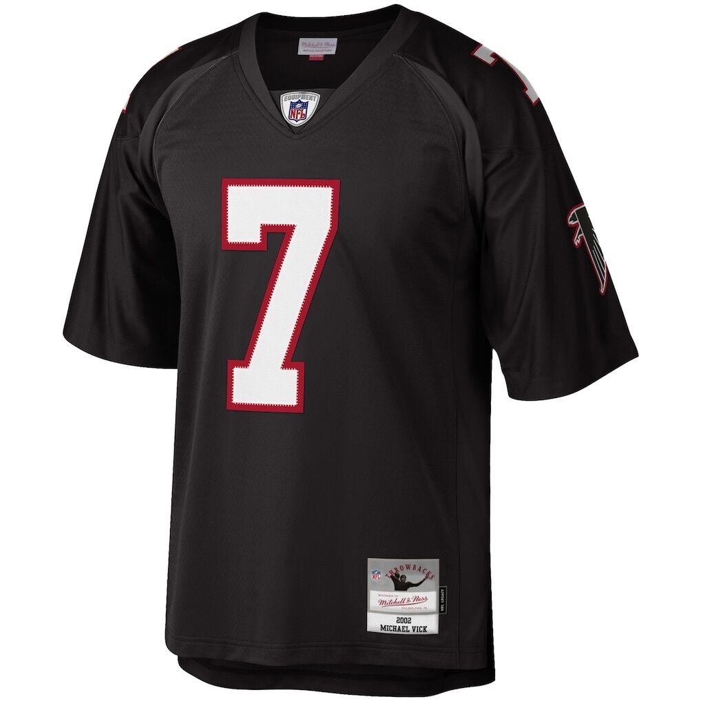 Michael Vick Atlanta Falcons Mitchell & Ness Big & Tall 2002 Retired Player Replica Jersey