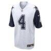 Dak Prescott Dallas Cowboys Nike Alternate Game Team Jersey - White - Alt1