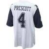 Dak Prescott Dallas Cowboys Nike Alternate Game Team Jersey - White - Alt2