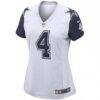 Dak Prescott Dallas Cowboys Nike Women's Alternate Game Jersey - White - Side View
