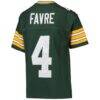 Brett Favre Green Bay Packers Mitchell & Ness Youth 1996 Retired Player Legacy Jersey - Green - Detail View