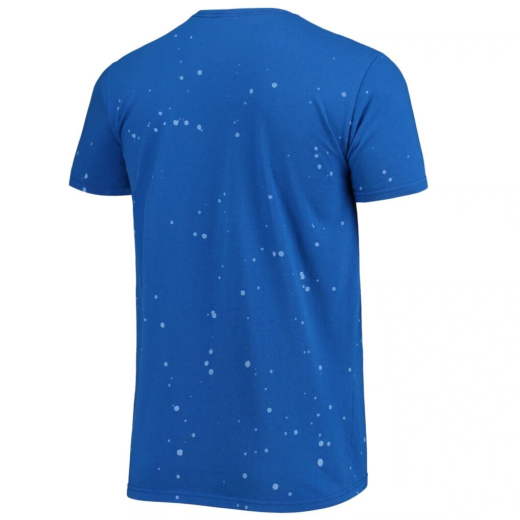 Fayetteville State Broncos Original Retro Brand Bleach Splatter T-Shirt - Royal