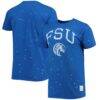 Fayetteville State Broncos Original Retro Brand Bleach Splatter T-Shirt - - Front View