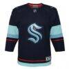Seattle Kraken Youth Home Premier Jersey - Navy - Side View