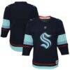 Seattle Kraken Infant Home Replica Jersey - Navy - Front View
