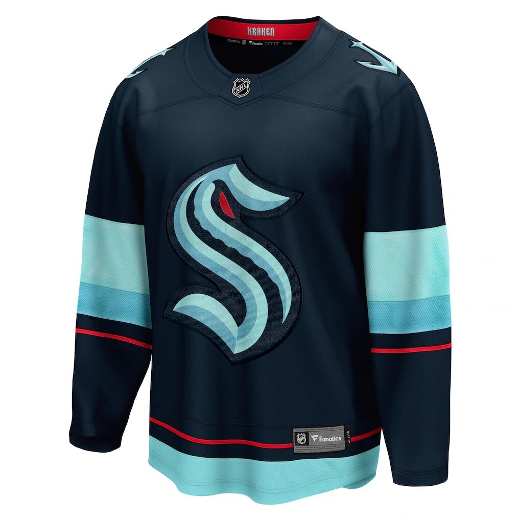 Seattle Kraken Fashion7 Home Breakaway Jersey - Deep Sea Blue
