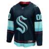 Seattle Kraken Fashion7 Home Breakaway Custom Jersey - Navy - Side View
