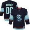 Seattle Kraken Youth Home Premier Custom Jersey - Navy - Front View