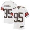 Myles Garrett Cleveland Browns Nike Youth Game Jersey - White - Front View