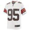 Myles Garrett Cleveland Browns Nike Youth Game Jersey - White - Side View
