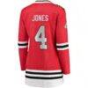 Seth Jones Chicago Blackhawks Fashion7 Women's Home Breakaway Player Jersey - Red - Detail View