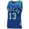 Steve Nash Dallas Mavericks Mitchell & Ness Women's 1998/99 Hardwood Classics Swingman Jersey - Blue - Side View