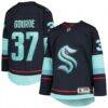 Yanni Gourde Seattle Kraken Youth Home Premier Player Jersey - - Front View