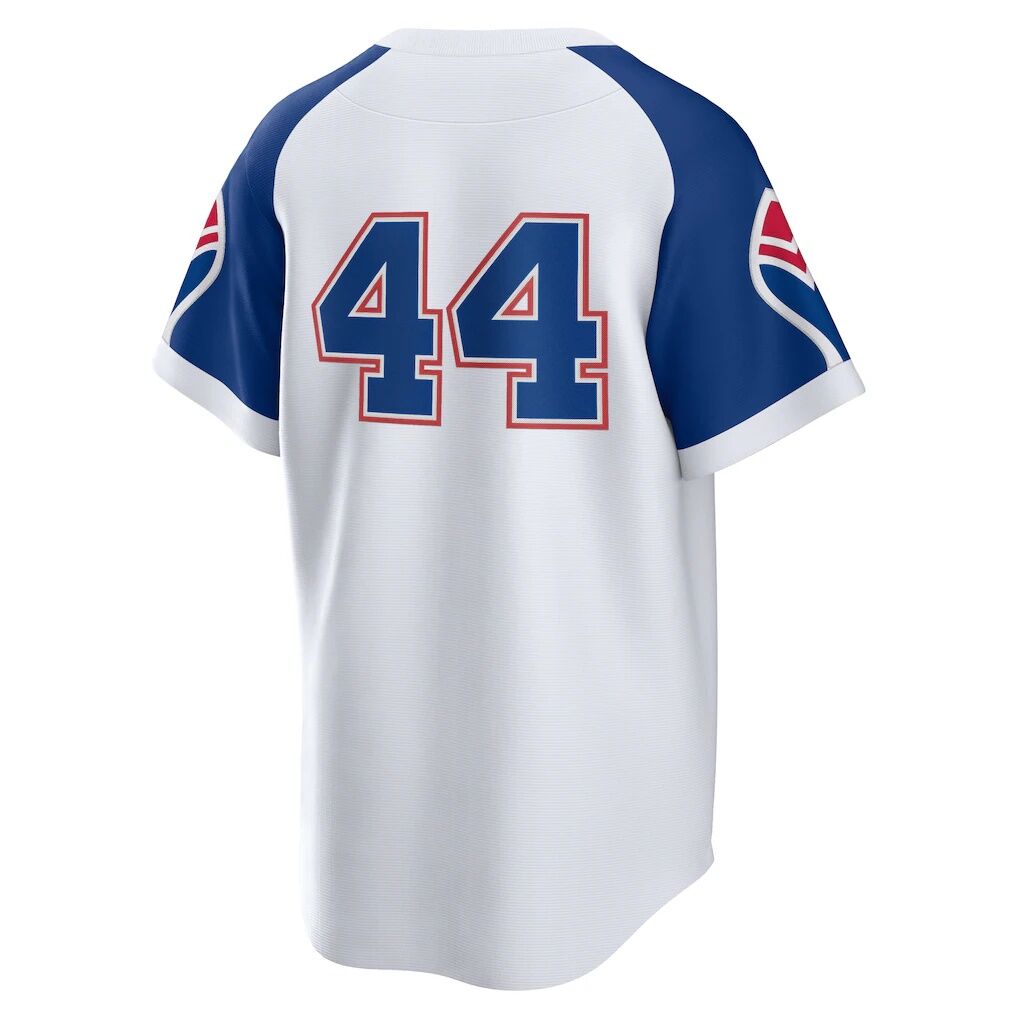 Hank Aaron Atlanta Braves Nike Home Cooperstown Collection Player Jersey