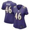 Nick Moore Baltimore Ravens Nike Women's Game Player Jersey - Purple - Front View