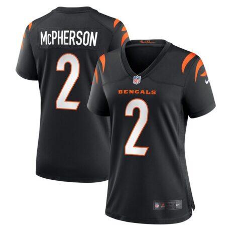 Evan McPherson Cincinnati Bengals Nike Women's Game Jersey - Black - Front View