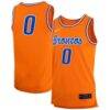 #0 Boise State Broncos Nike Retro Replica Basketball Jersey - Orange - Front View