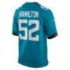 DaVon Hamilton Jacksonville Jaguars Nike Game Jersey - Teal - Detail View