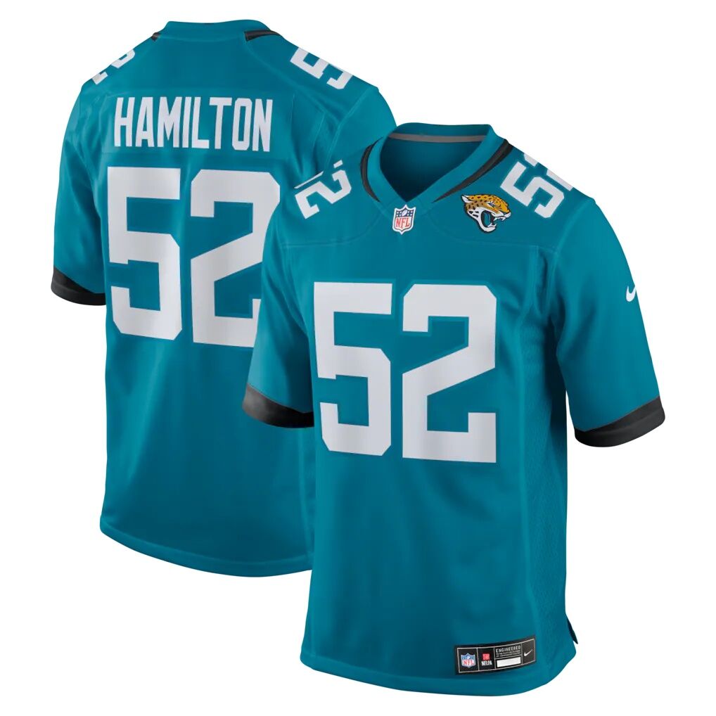 DaVon Hamilton Jacksonville Jaguars Nike Game Jersey