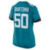 Shaquille Quarterman Jacksonville Jaguars Nike Women's Game Jersey - Teal - Detail View