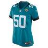 Shaquille Quarterman Jacksonville Jaguars Nike Women's Game Jersey - Teal - Side View
