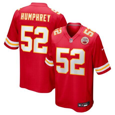 Creed Humphrey Kansas City Chiefs Nike Game Jersey - Red - Front View