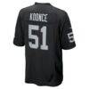 Malcolm Koonce Las Vegas Raiders Nike Game Jersey - Black - Detail View