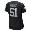 Malcolm Koonce Las Vegas Raiders Nike Women's Game Jersey - Black - Detail View