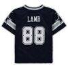CeeDee Lamb Dallas Cowboys Nike Toddler Player Game Jersey - Navy - Detail View