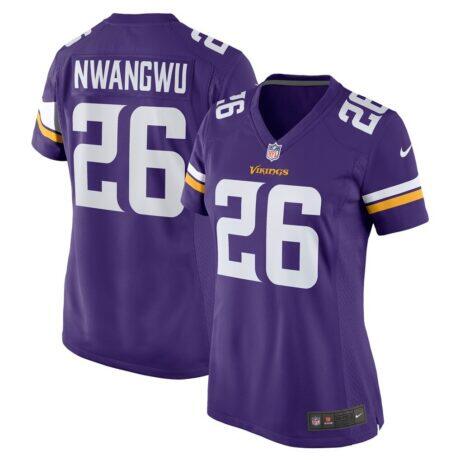 Kene Nwangwu Minnesota Vikings Nike Women's Game Jersey - Purple - Front View