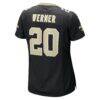 Pete Werner New Orleans Saints Nike Women's Game Jersey - Black - Detail View