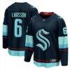 Adam Larsson Seattle Kraken Fashion7 Home Breakaway Player Jersey - - Front View