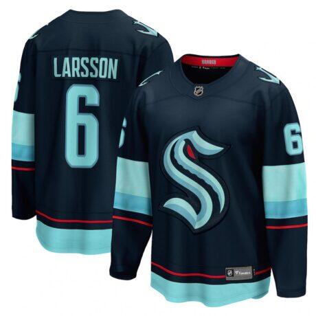 Adam Larsson Seattle Kraken Fashion7 Home Breakaway Player Jersey - - Front View