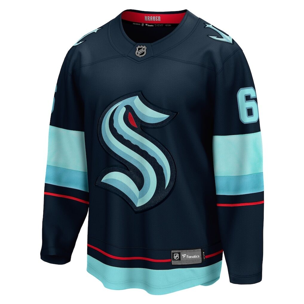 Adam Larsson Seattle Kraken Fashion7 Home Breakaway Player Jersey - Deep Sea Blue