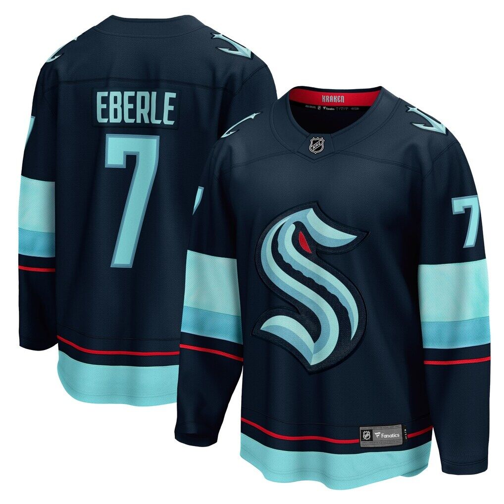 Jordan Eberle Seattle Kraken Fashion7 Home Breakaway Player Jersey
