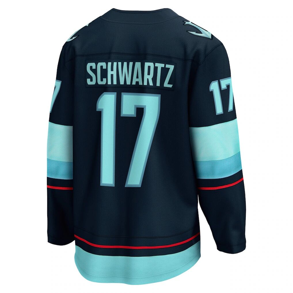 Jaden Schwartz Seattle Kraken Fashion7 Home Breakaway Player Jersey