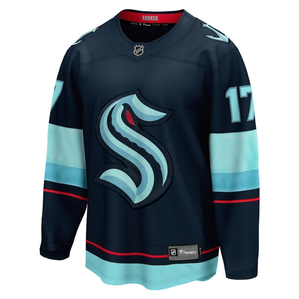 Jaden Schwartz Seattle Kraken Fashion7 Home Breakaway Player Jersey
