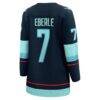 Jordan Eberle Seattle Kraken Fashion7 Women's Home Breakaway Player Jersey - Navy - Detail View