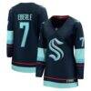 Jordan Eberle Seattle Kraken Fashion7 Women's Home Breakaway Player Jersey - Navy - Front View